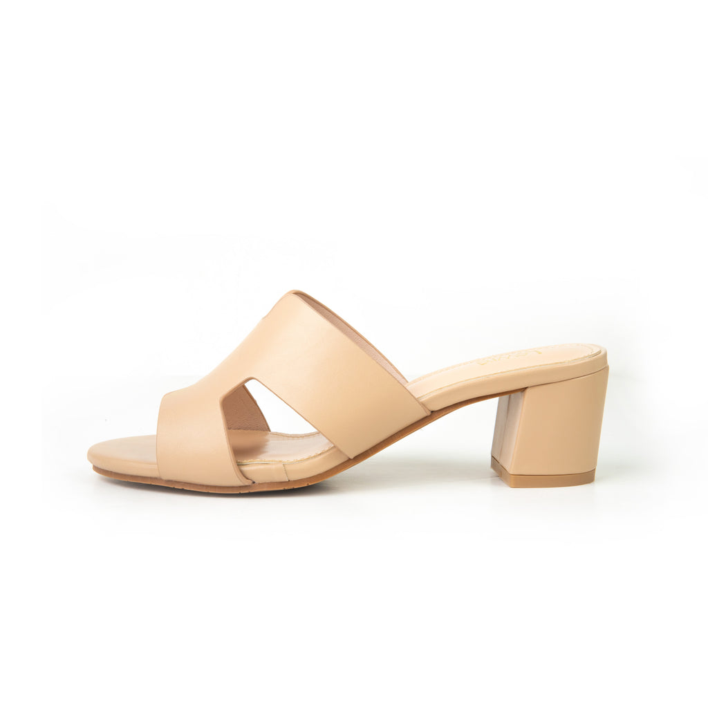Lewré Esther nude block-heeled open-toe sandals with wide straps